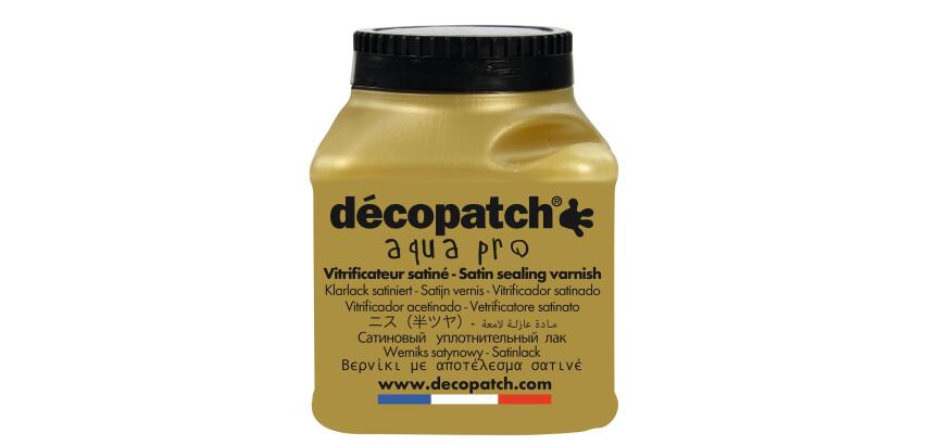 Vitrificateur satiné 180ml multilangues - Or