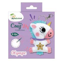Mini Couz'In, Olympe la licorne - Blanc
