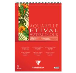 Etival Aquarellpapier, Block mit Doppelspirale A3 geleimt, 10 Blatt 300g