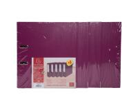 Lot de 5 classeurs à levier intérieur et extérieur en polypropylène - dos de 80mm - mécanique Prem'Touch - A4 - Fuchsia