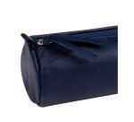 CUIR TEINTÉ Trousse Ø5,5x22 cm Bleu foncé