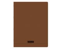 Cahier piqué 8000 POLYPRO 24x32 cm 48 pages grands carreaux 90 g - Marron