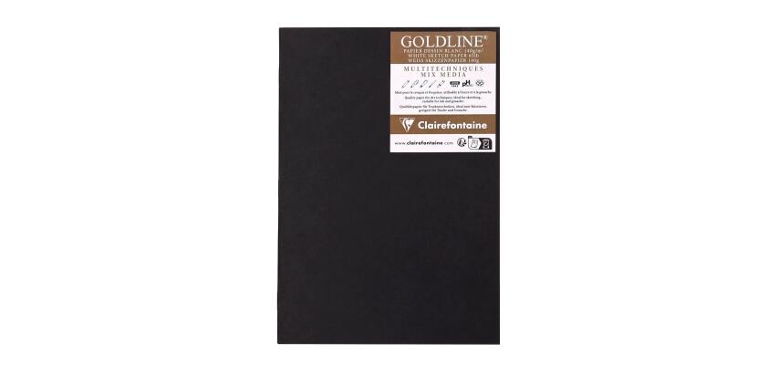 Goldline carnet piqué 20F A5 140g - Noir