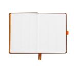 Rhodiarama Goalbook rembordé rigide A5 240 pages dot papier blanc 90g - Chocolat