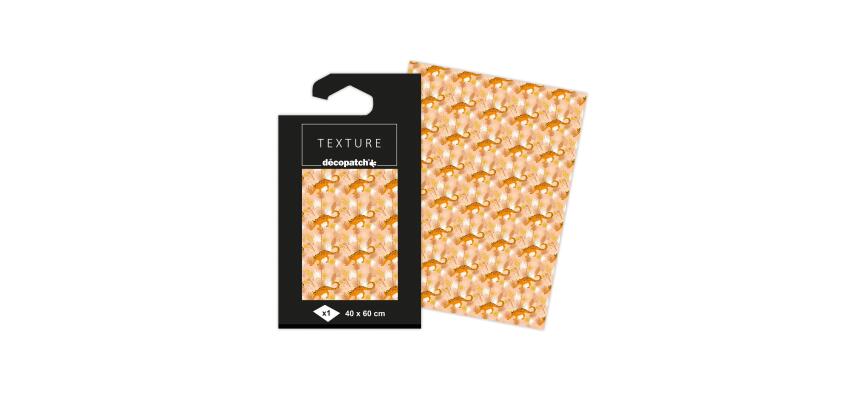 Texture Décopatch 819 - 1 sheet 40x60cm - Orange|