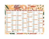 Calendrier Forever recyclé 43 x 33,5 cm Semestriel 2027