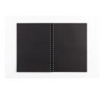 Goldline carnet spiralé 50F A4 140g portrait - Noir