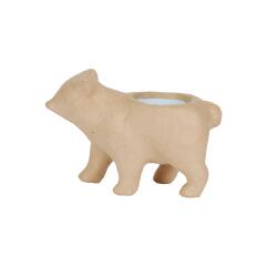 Cache pot ours 20x10x13,5cm - Kraft