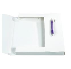 Boite de classement Dos 25mm polypropylène opaque 7/10e Krea Cover - A4 - Blanc