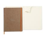 Rhodiarama cahier souple A4+ 160 pages ligné papier ivoire 90g - Taupe
