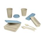 Boîte réutilisable de 3 couverts, bio-sourcée avec couvercle - Beige