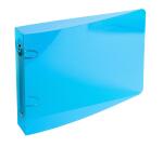 Classeur 2 anneaux plastifié pour fiches bristol Exacompta Crystal A5 - Dos 2,5 cm couleurs assorties