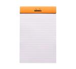 Bloc agrafé Rhodia N°14 11x17 cm 80 feuillets ligné 80g - Orange
