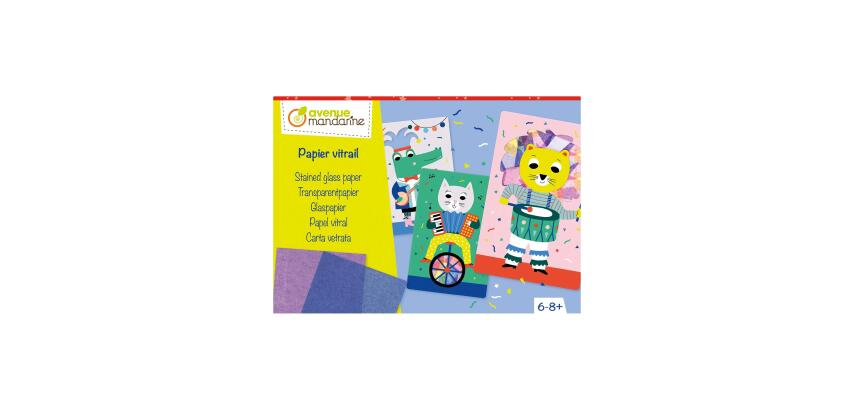 Boîte créative, Papier vitrail - Multicolore