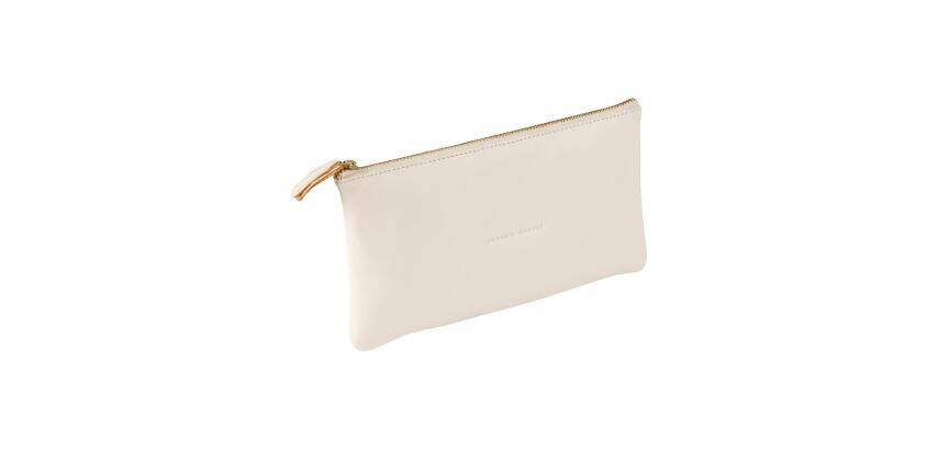 Flying Spirit trousse en cuir Plate 22x11cm - Blanc
