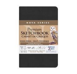 Nova Series, Skizzenbuch mit flexiblem Einband, Fadenbindung, 46 Blatt 8,9x14cm 150g - Beige