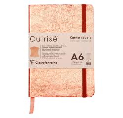 CUIRISÉ Carnet souple A6, 144 pages unies - Cuivre