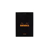 Bloc agrafé N°11 A7 80 feuilles lignées 80 g. - Noir