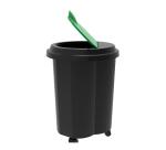 Abfalleimer Tri Bin EcoBlack - Schwarz