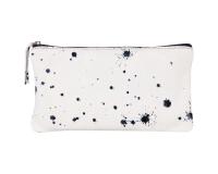 COSMICUIR Daim Trousse plate 22x11 cm Bleu foncé