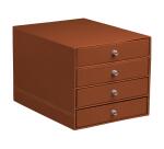 Rhodia Rhodiarama Drawer Storage Box - 4 Drawer - 24.8 x 32.7 x 22.8 cm - Copper