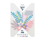 PAPIER COULEUR À GRAIN, Bloc de 20 feuilles 210g/m2 au format 21x29,7cm - Assortiment pastel - Assortiment