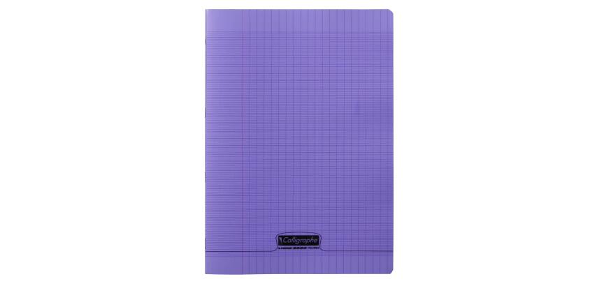 Cahier piqué 8000 POLYPRO A4 48 pages grands carreaux 90 g - Violet