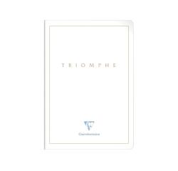 Triomphe GOLD cahier piqûre textile A4 96 pages uni papier blanc 90 g - Blanc