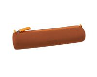 Rhodiarama trousse ronde simili cuir italien 5x21,5 cm - Cuivre