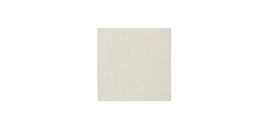 Prêt à peindre carton toilé 15x15cm 3mm - Blanc