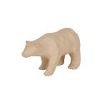 Kleines Pappmaché, braun, Eisbär 11,5cm - Kraft