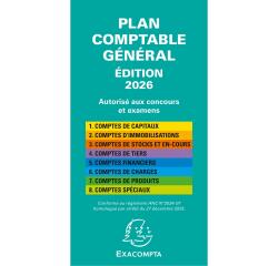 Plan comptable général avec couverture plastique 17,5x9cm