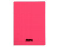 Cahier piqué 8000 POLYPRO 24x32 cm 96 pages petits carreaux 90 g - Rouge