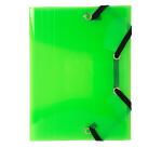 Exacmpta Crystal PP Elasticated 3 Flap Folders, 12x16cm, Assorted - Assorted colours