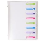 Trieur polypropylène 3 rabats Chromaline 8 compartiments