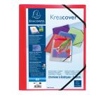 Kreacover Elasticated 3 Flap Folder with front pocket