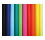 PAPIER AFFICHE PEINTE, Rouleau de 10 feuilles 80g/m au format 60x80cm - Assortiment