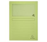 Paquete de 50 Subcarpetas con ventana con fuelle SUPER 160 g/m2 Exacompta - Colores surtidos