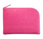 Rhodiarama pochette zippée en simili cuir - taille M (16x22 cm) - Fuchsia