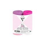 PAPIER CRÉPON IGNIFUGÉ, 4 bandes au format 5cmx10m - Assortiment rose