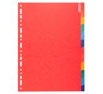 Divider Pressbd A4 225g 12P ColouRed - Assorted colours