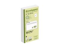 Paquet de 50 Enveloppes Forever 100% Recyclé DL-110x220mm Auto-Adhésives - 80g/m2 - Blanc