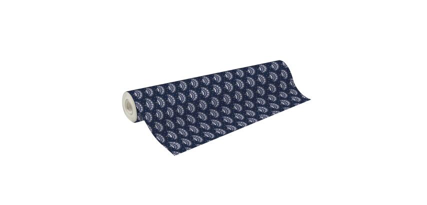 Papier 80g, Tiny 50x0,35m, Eventail bleu - Bleu