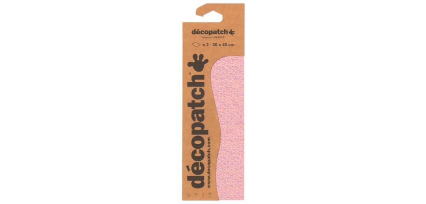 Pochette 3 Feuilles Identiques Ref 840 - Rose
