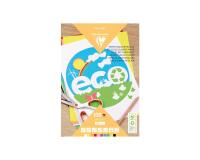 PAPIER COULEUR RECYCLÉ, Bloc de 100 feuilles 80g/m2 au format 21x29,7cm - Assortiment
