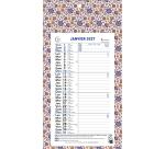 Calendrier mensuel URBAN avec feuillets détachables 15,5 x 28,5 cm support plaque imprimée 19 x 41 cm 2027 Color Design - Visuel