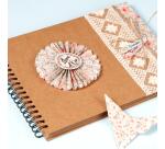 Album à personnaliser de 40 feuilles 200g/m2 au format 32x24cm - Kraft