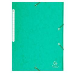 Chemise à élastiques Maxi capacity carte lustrée 425gm2 - A4 - Vert
