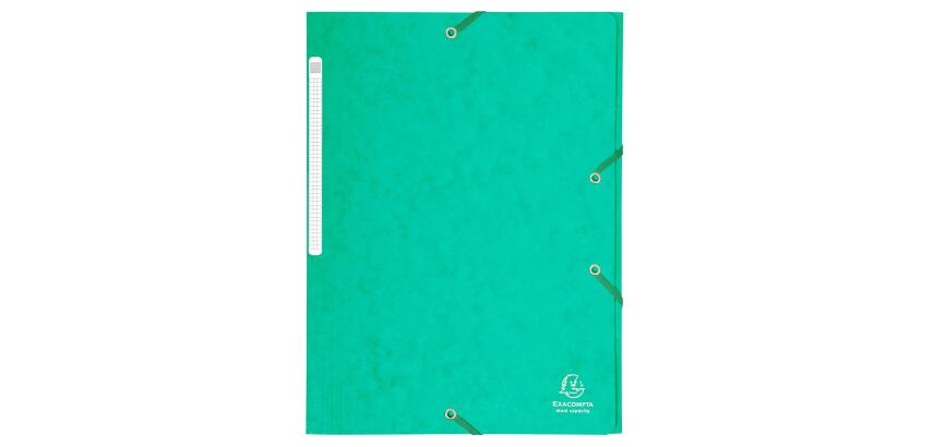 Chemise à élastiques Maxi capacity carte lustrée 425gm2 - A4 - Vert