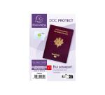 Etui de protection pour passeport 2 volets PVC lisse 20/100e - Cristal
